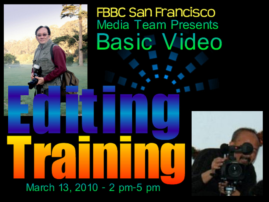 video editing training